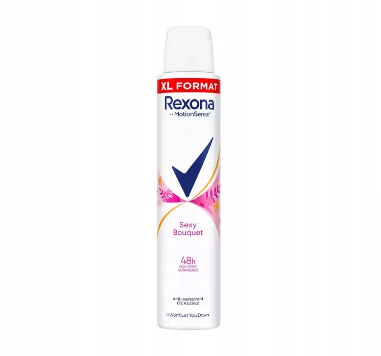 Rexona Rexona Motion Sense Sexy Bouquet antyperspirant w aerozolu, 200 ml — Składniki i ocena